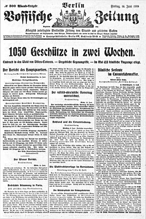 Vossische Zeitung vom 14.06.1918