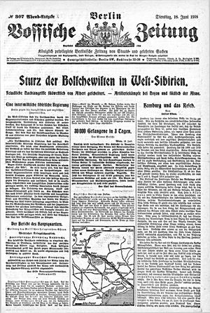 Vossische Zeitung vom 18.06.1918