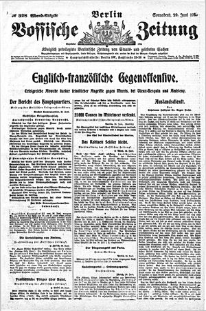 Vossische Zeitung vom 29.06.1918