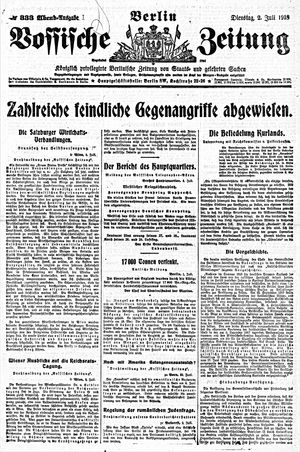 Vossische Zeitung vom 02.07.1918
