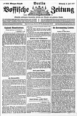 Vossische Zeitung vom 03.07.1918