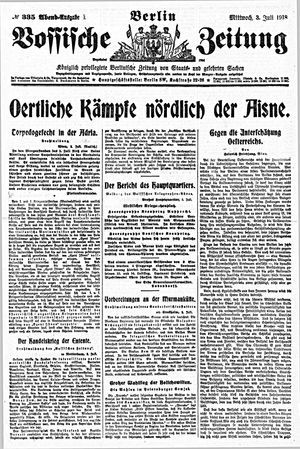 Vossische Zeitung vom 03.07.1918