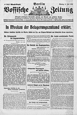 Vossische Zeitung vom 08.07.1918