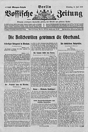 Vossische Zeitung vom 09.07.1918