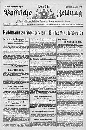Vossische Zeitung vom 09.07.1918