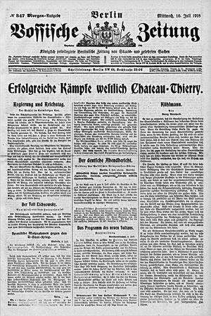 Vossische Zeitung vom 10.07.1918