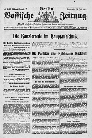 Vossische Zeitung vom 11.07.1918