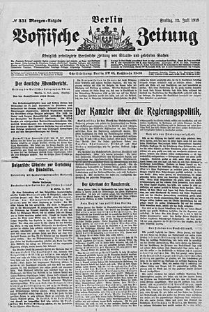 Vossische Zeitung vom 12.07.1918