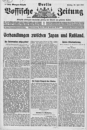 Vossische Zeitung vom 19.07.1918