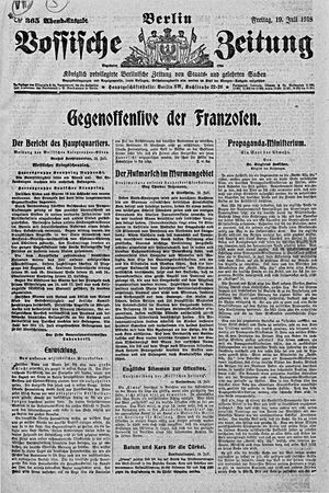 Vossische Zeitung vom 19.07.1918