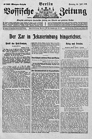 Vossische Zeitung vom 21.07.1918
