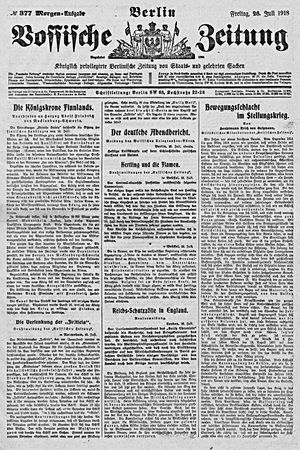 Vossische Zeitung vom 26.07.1918