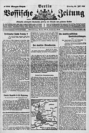 Vossische Zeitung vom 30.07.1918