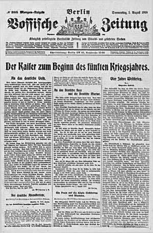 Vossische Zeitung vom 01.08.1918