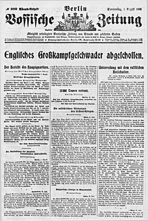 Vossische Zeitung vom 01.08.1918