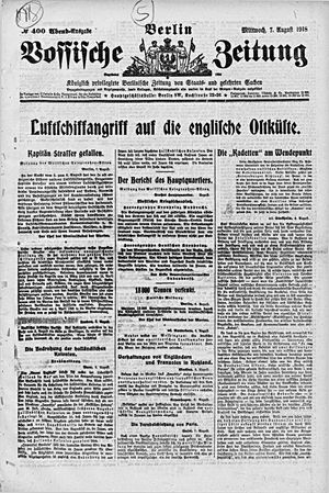 Vossische Zeitung vom 07.08.1918
