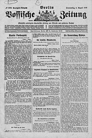 Vossische Zeitung vom 08.08.1918