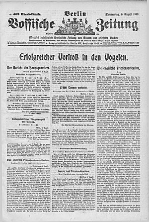 Vossische Zeitung vom 08.08.1918