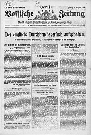 Vossische Zeitung vom 09.08.1918