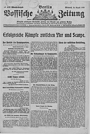 Vossische Zeitung vom 14.08.1918