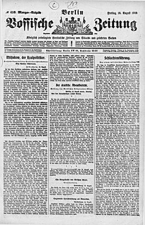 Vossische Zeitung vom 16.08.1918