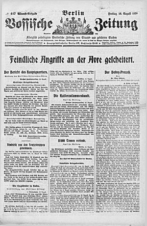 Vossische Zeitung vom 16.08.1918
