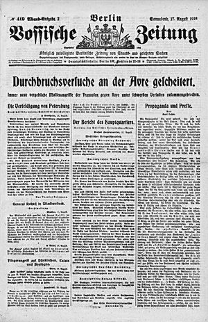 Vossische Zeitung vom 17.08.1918