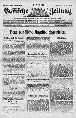 Vossische Zeitung vom 18.08.1918