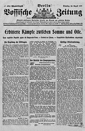 Vossische Zeitung vom 20.08.1918