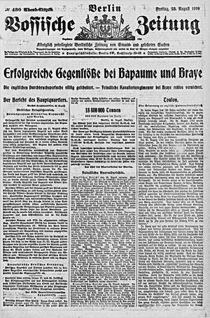 Vossische Zeitung vom 23.08.1918