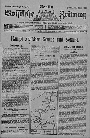 Vossische Zeitung vom 25.08.1918