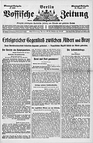 Vossische Zeitung vom 26.08.1918