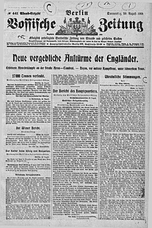 Vossische Zeitung vom 29.08.1918