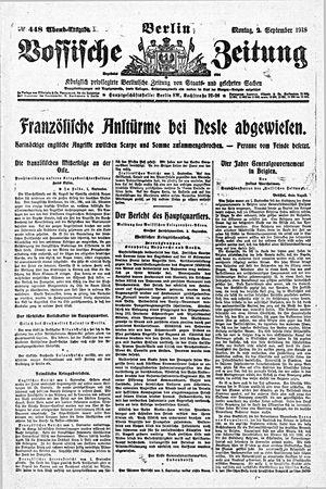 Vossische Zeitung vom 02.09.1918