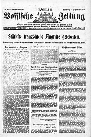 Vossische Zeitung vom 04.09.1918