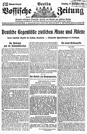 Vossische Zeitung vom 17.09.1918