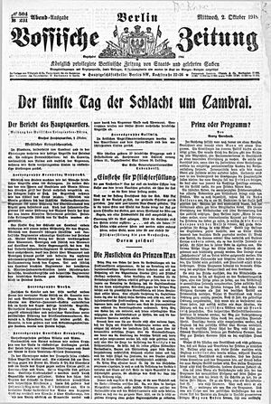 Vossische Zeitung vom 02.10.1918
