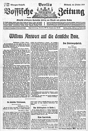 Vossische Zeitung vom 16.10.1918