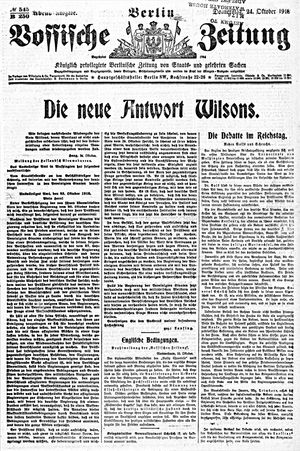 Vossische Zeitung vom 24.10.1918