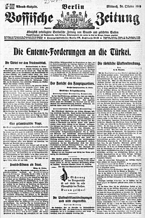 Vossische Zeitung vom 30.10.1918