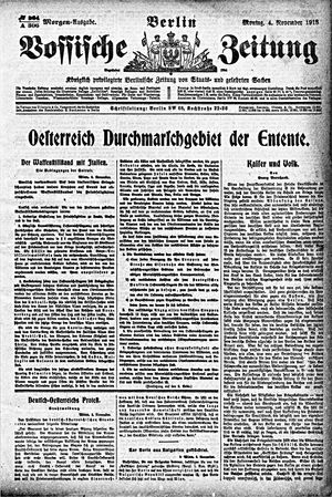 Vossische Zeitung vom 04.11.1918