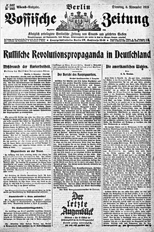 Vossische Zeitung vom 05.11.1918