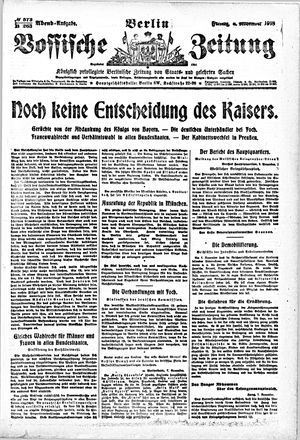 Vossische Zeitung vom 08.11.1918