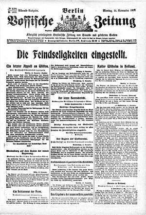 Vossische Zeitung vom 11.11.1918