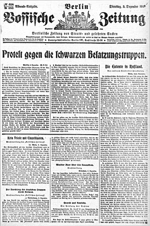 Vossische Zeitung vom 03.12.1918