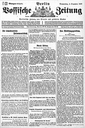 Vossische Zeitung vom 05.12.1918
