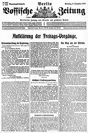 Vossische Zeitung vom 08.12.1918