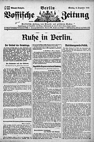Vossische Zeitung vom 09.12.1918