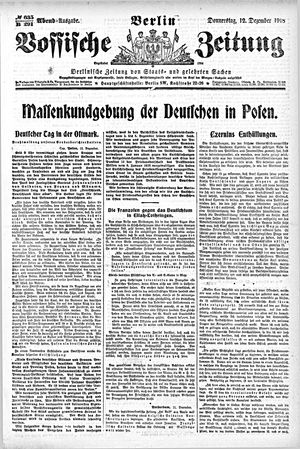 Vossische Zeitung vom 12.12.1918