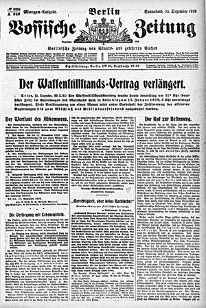 Vossische Zeitung vom 14.12.1918